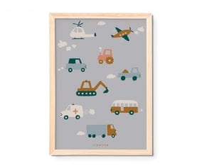 Pster Beverly Vehicles / Dove blue