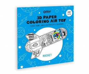 Juego Omy para Inflar y Colorear Cohetes