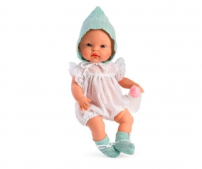 Alex Doll with Plumeti Romper, Booties, and Hat