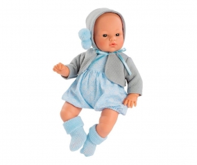 Koke Doll with Light Blue Romper and Jacket