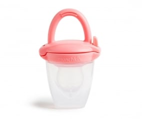 Alimentateur anti-touffement en silicone rose