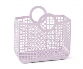 Large Beach Bag Bloom Basket Misty Lilac
