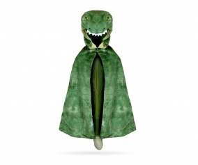 Disfraz Capa  T-Rex Verde 4-5 Aos