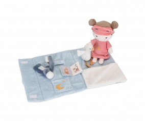 Juego de Fiesta de Pijamas con Mueca Blandita Rosa