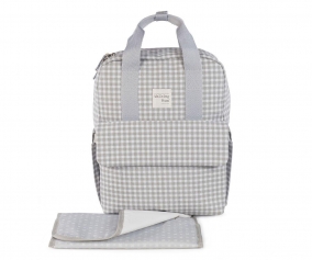 Zaino I Love Vichy Grigio