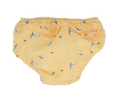 Swim Diaper with Ruffles Penguins