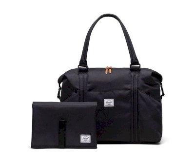 Strand Duffle Black Changing Basket Bag