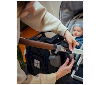 Strand Duffle Black Changing Basket Bag