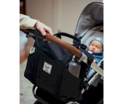 Strand Duffle Black Changing Basket Bag