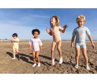 Crab Coral Zip Swimsuit