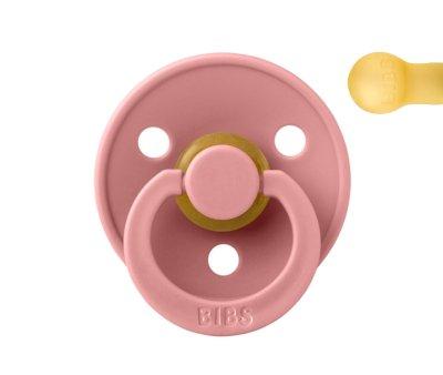 Sucette BIBS Colour Round Dusty Pink dans un Sac