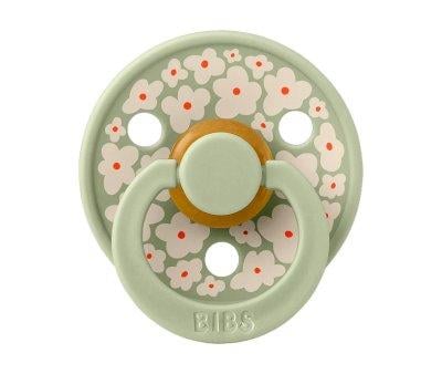 2 Sucettes BIBS Studio Colour Round Jasmine Sage Mix