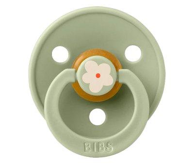2 Sucettes BIBS Studio Colour Round Jasmine Sage Mix