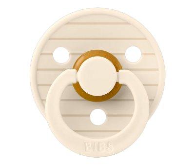 2 Succhietti BIBS Studio Colour Round Pin Ivory Vanilla Mix