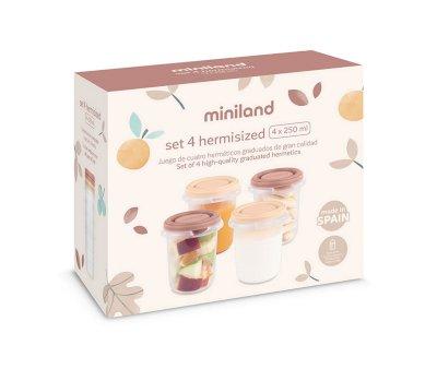 Set 4 Recipientes Hermticos Hermisized Valencia 250 ml