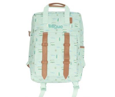 Blue Personalised School Surf Backpack