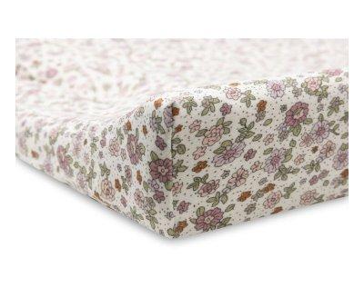 Retro Flowers Jersey Changing Mat Cover
