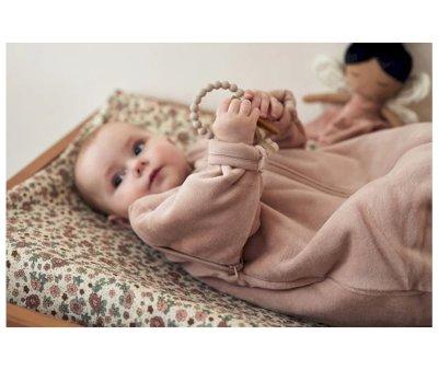 Retro Flowers Jersey Changing Mat Cover