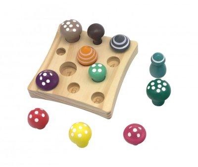 Gioco Funghetti di Legno