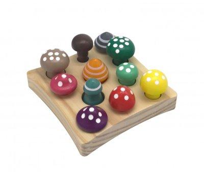 Gioco Funghetti di Legno