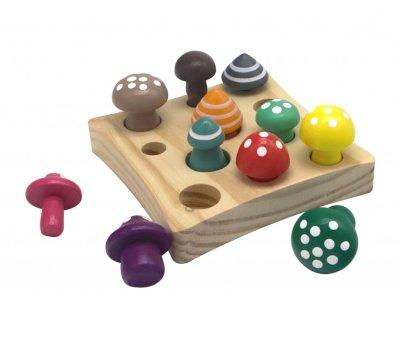 Gioco Funghetti di Legno