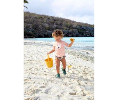 Swim Diaper with Ruffle Wild Cats Choco