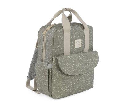 Sac  Dos pour Poussette Pois Poppy Moss