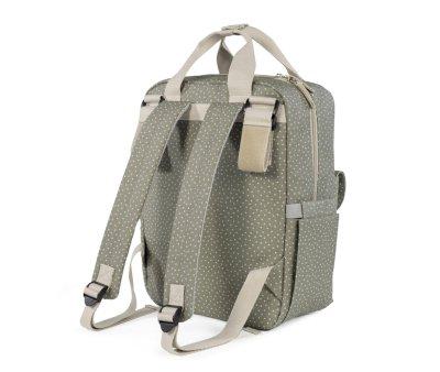 Sac  Dos pour Poussette Pois Poppy Moss