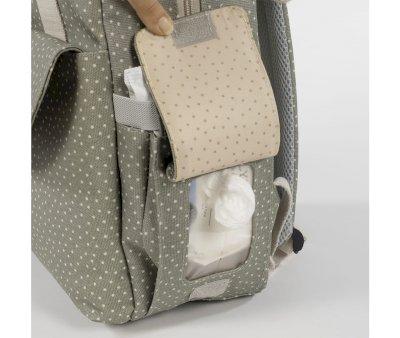Sac  Dos pour Poussette Pois Poppy Moss