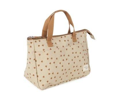 Borsa Beauty Cuori Poppy Cannella