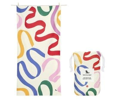 Toalha de praia L Microfibra Cabana Doodle Mood Personalizvel