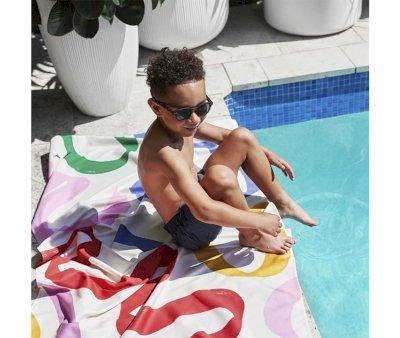 Toalha de praia L Microfibra Cabana Doodle Mood Personalizvel