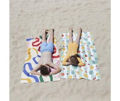 Toalha de praia L Microfibra Cabana Doodle Mood Personalizvel