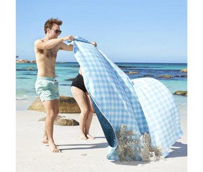 Beach and Picnic Blanket Blueberry Vichy L