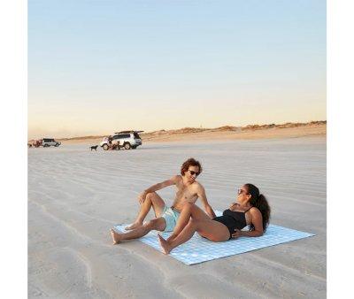 Beach and Picnic Blanket Blueberry Vichy L