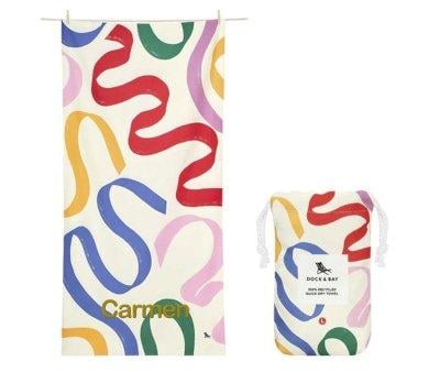 Toalha de praia L Microfibra Cabana Doodle Mood Personalizvel