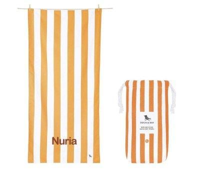 Toalha de praia L Microfibra Cabana Laranja Personalizvel