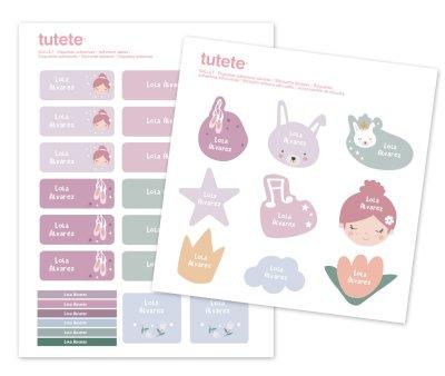 Pack Combinado Termo y Pegatinas Ballet
