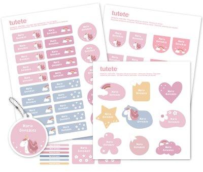 Pack Combinado Termo y Pegatinas Magical Unicorn