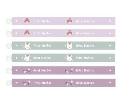 6 Personalised Ballet Clothes Hanging Ribbons