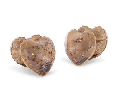 Multi Cherry Heart Sleeves Transparent and Blush