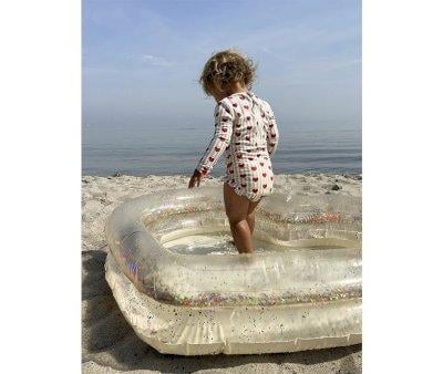 Inflatable Pool Transparent Heart Glitter