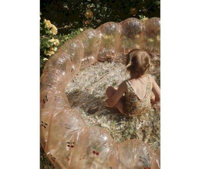Large Inflatable Pool Transparent Shell Cherry