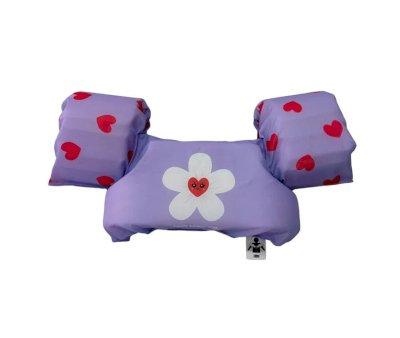 Lilac Hearts Vest with Sleeves