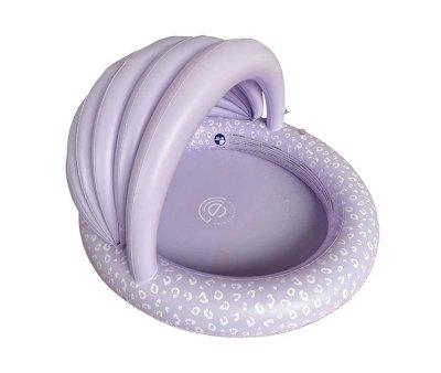 Small Inflatable Pool with Canopy Panther Lilac