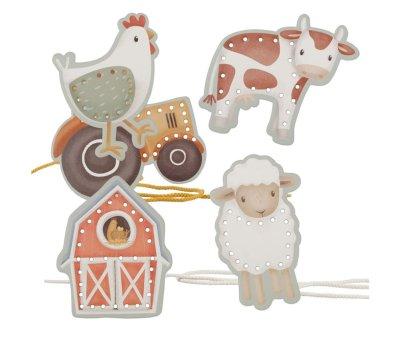 Tarjetas Para Enlazar Cordones Little Farm