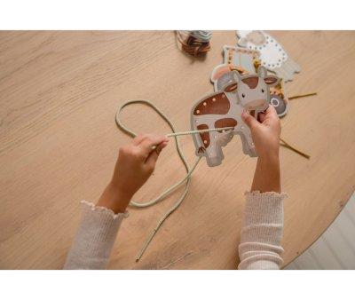 Tarjetas Para Enlazar Cordones Little Farm
