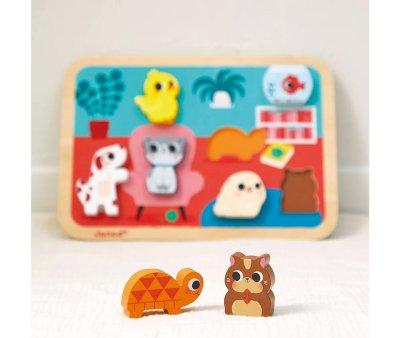 Quebra-cabea Chunky Pet de 7 peas
