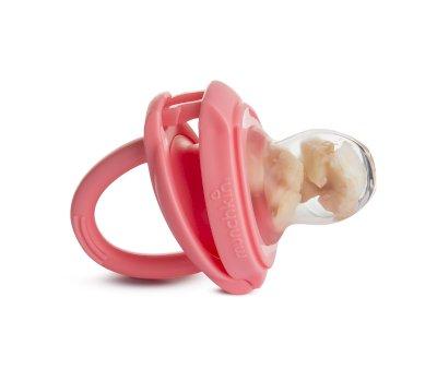 Alimentateur anti-touffement en silicone rose
