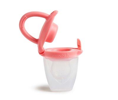 Alimentateur anti-touffement en silicone rose